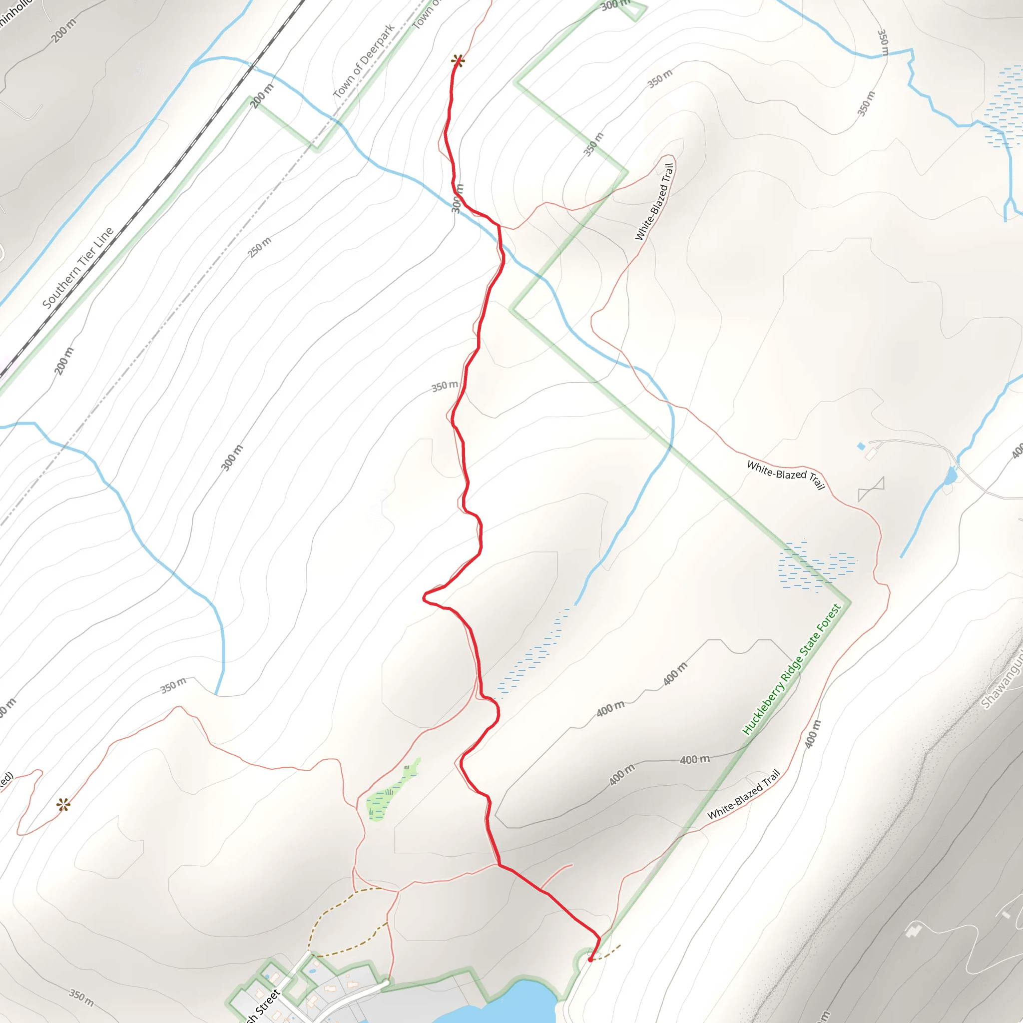 Shawangunk Ridge Trail - Blue mobile static map
