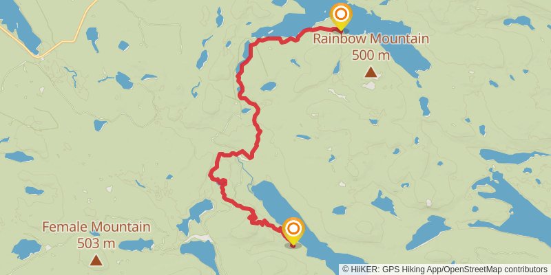 Appalachian Trail - Maine stage 24 Map