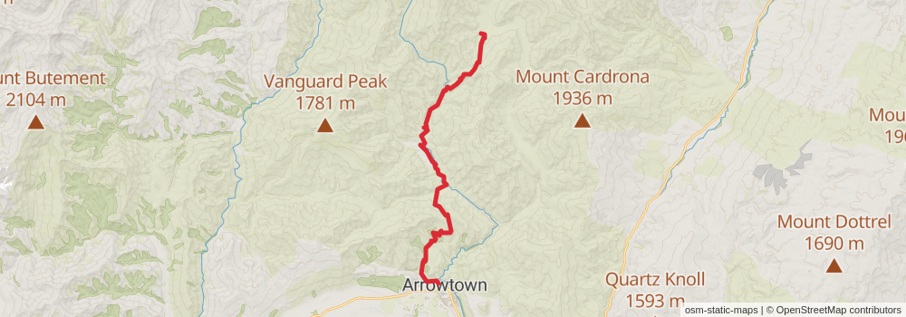 Te Araroa South Island stage 64 Map