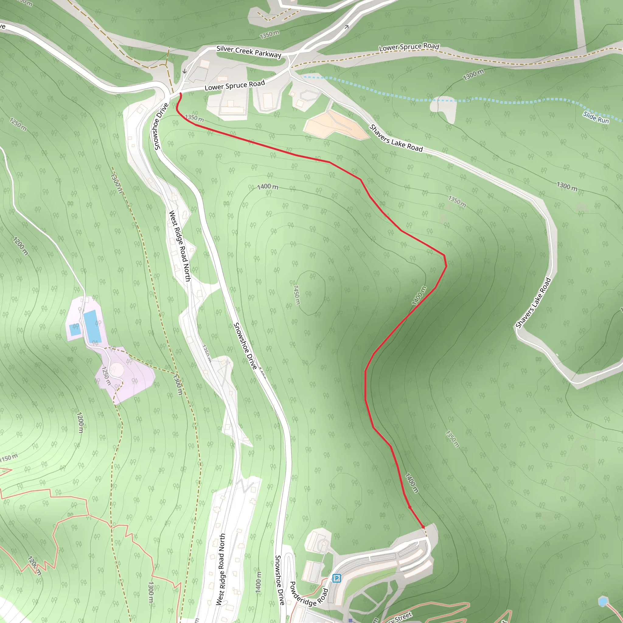 Powder Puff Walk mobile static map