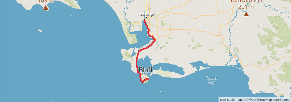 Te Araroa South Island stage 83 Map