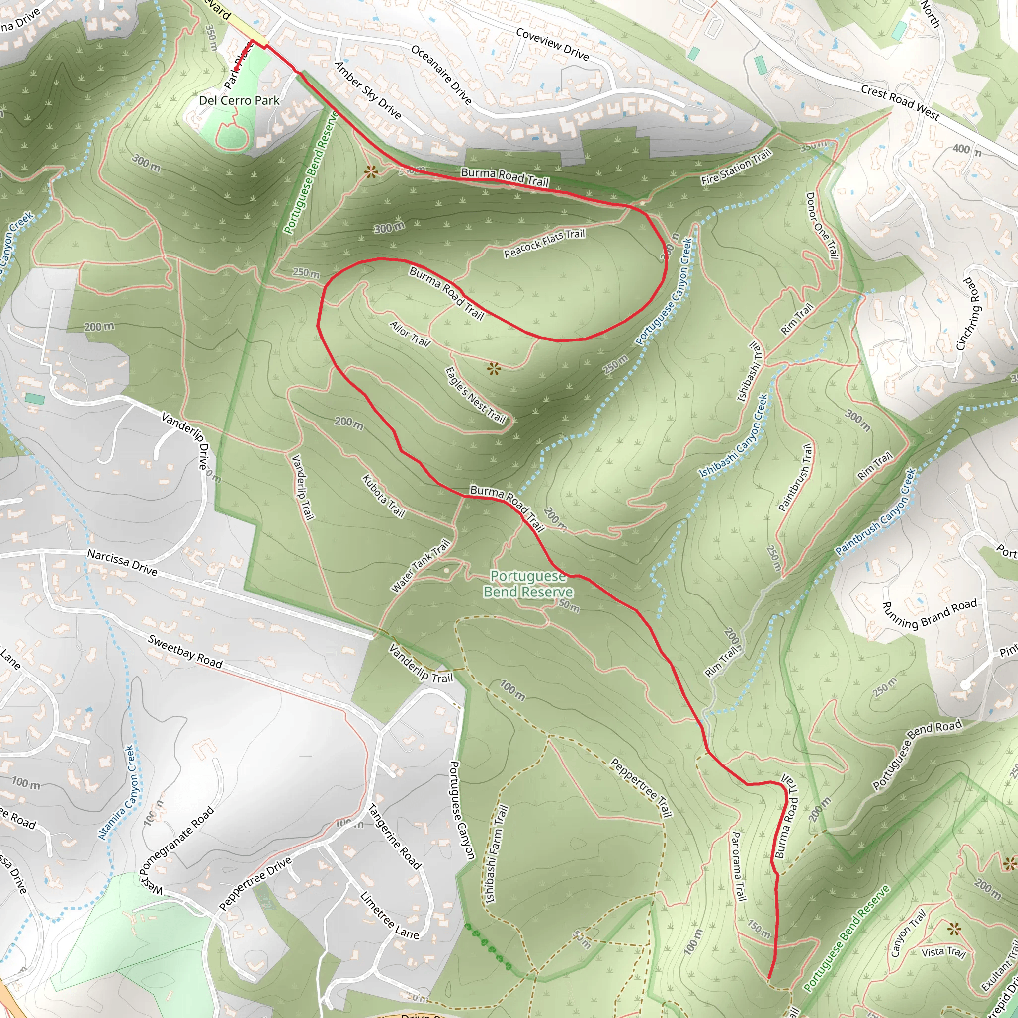 Burma Road Trail mobile static map