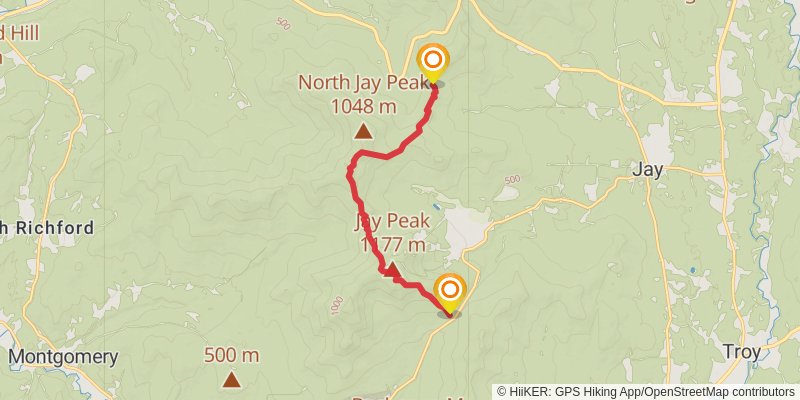 Vermont Long Trail stage 26 Map