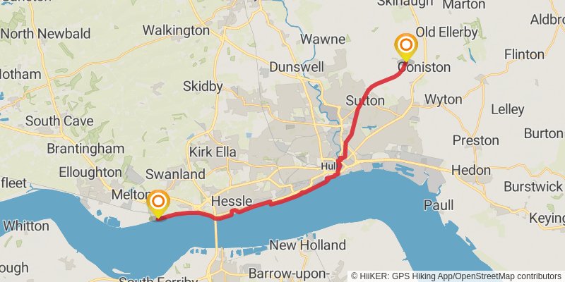 Yorkshire Round stage 33 Map