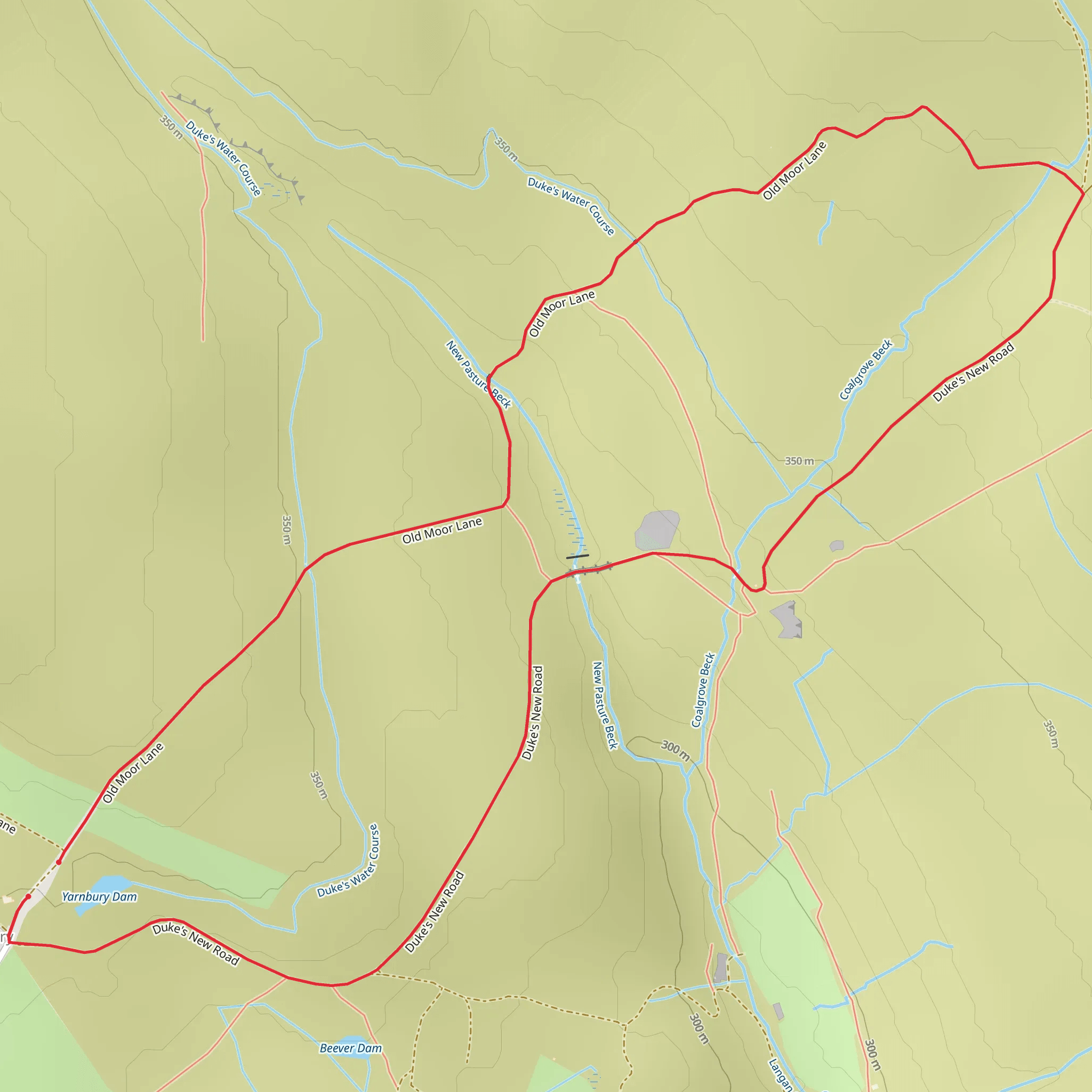 Yarnbury Circular Walk mobile static map