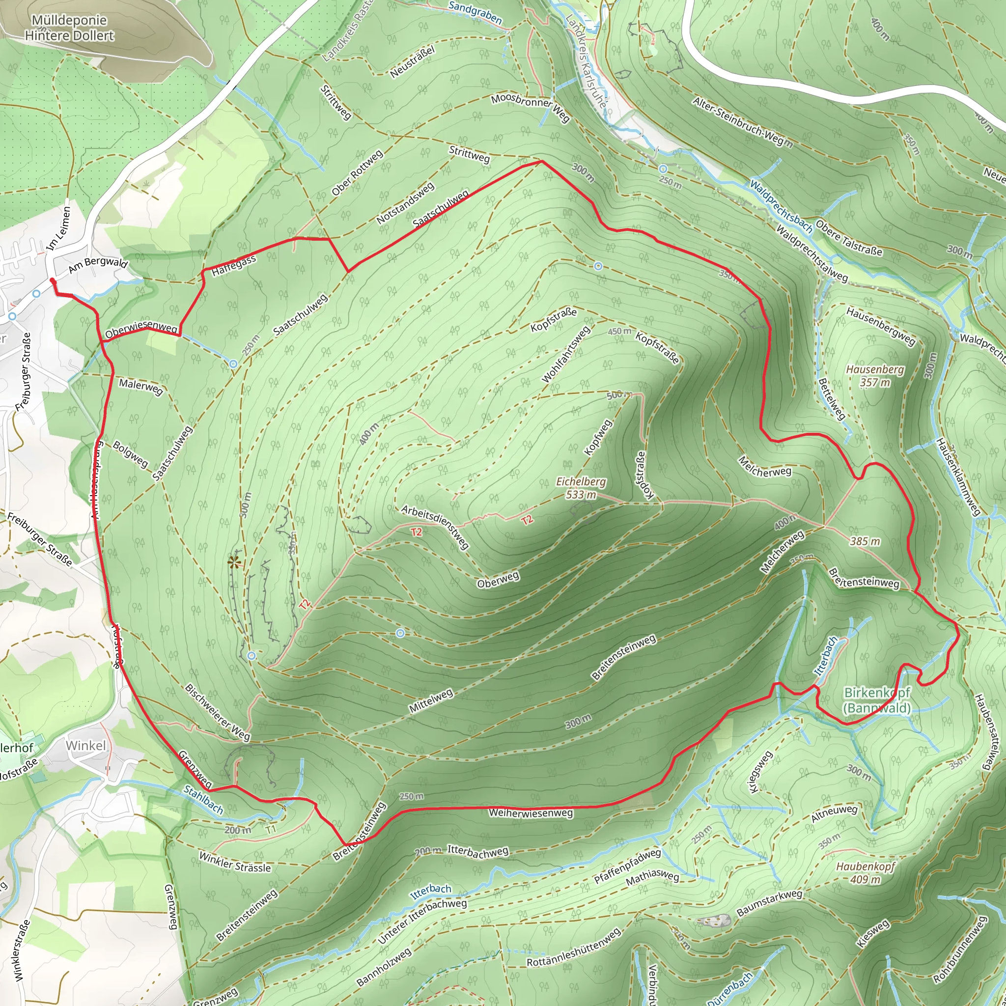 Eichelberg Loop mobile static map