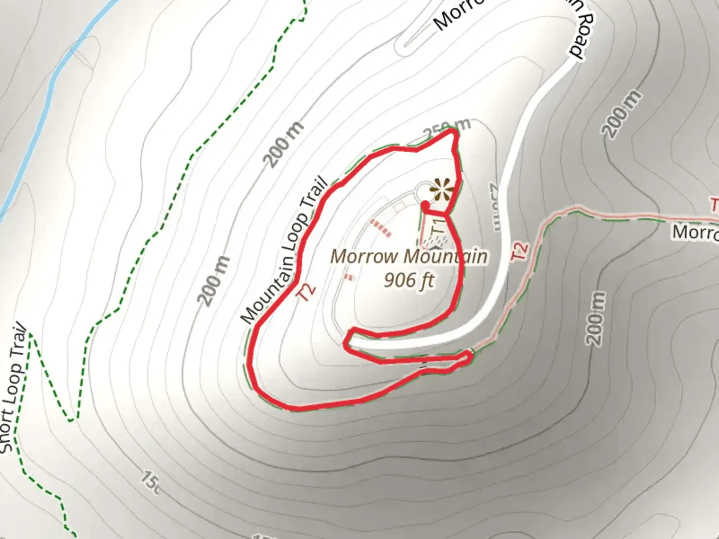 An image depicting the trail Morrow Mountain Loop Trail and its surrounding area.