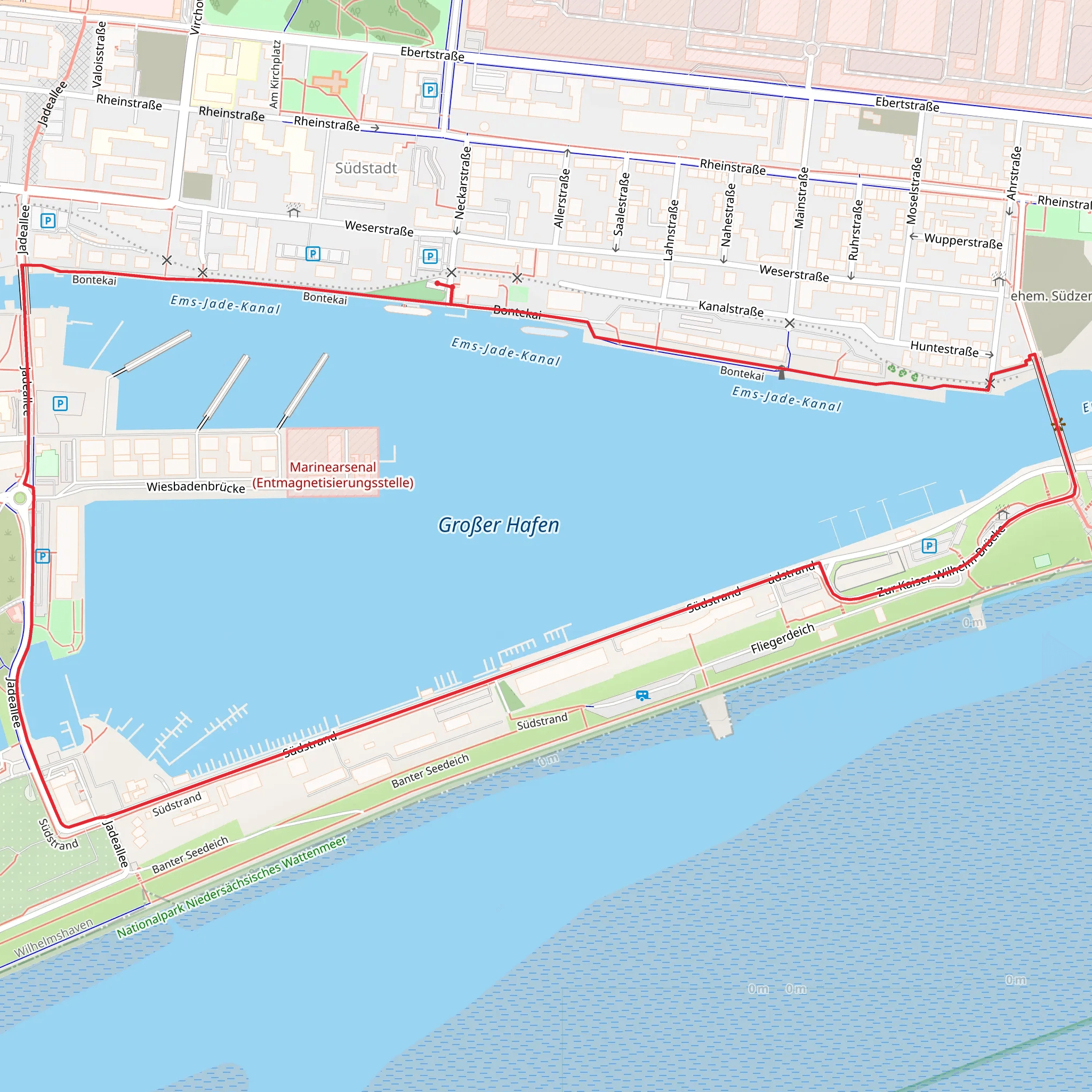 Großer Hafen Loop via Bonetekai mobile static map
