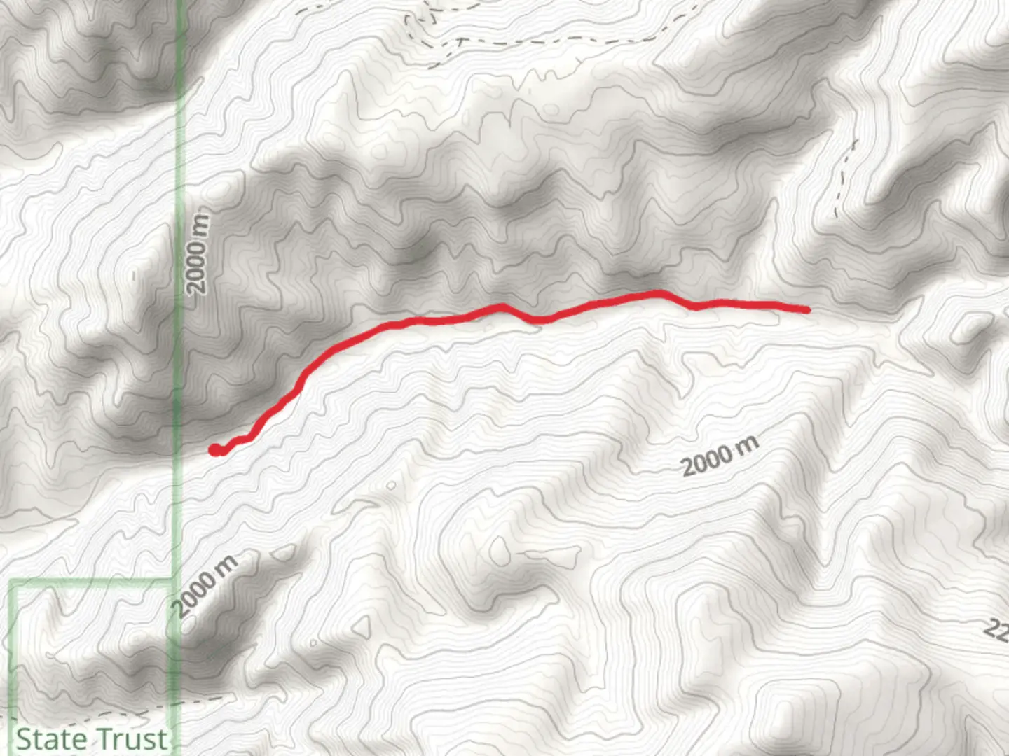 An image depicting the trail Stone Creek Road and its surrounding area.