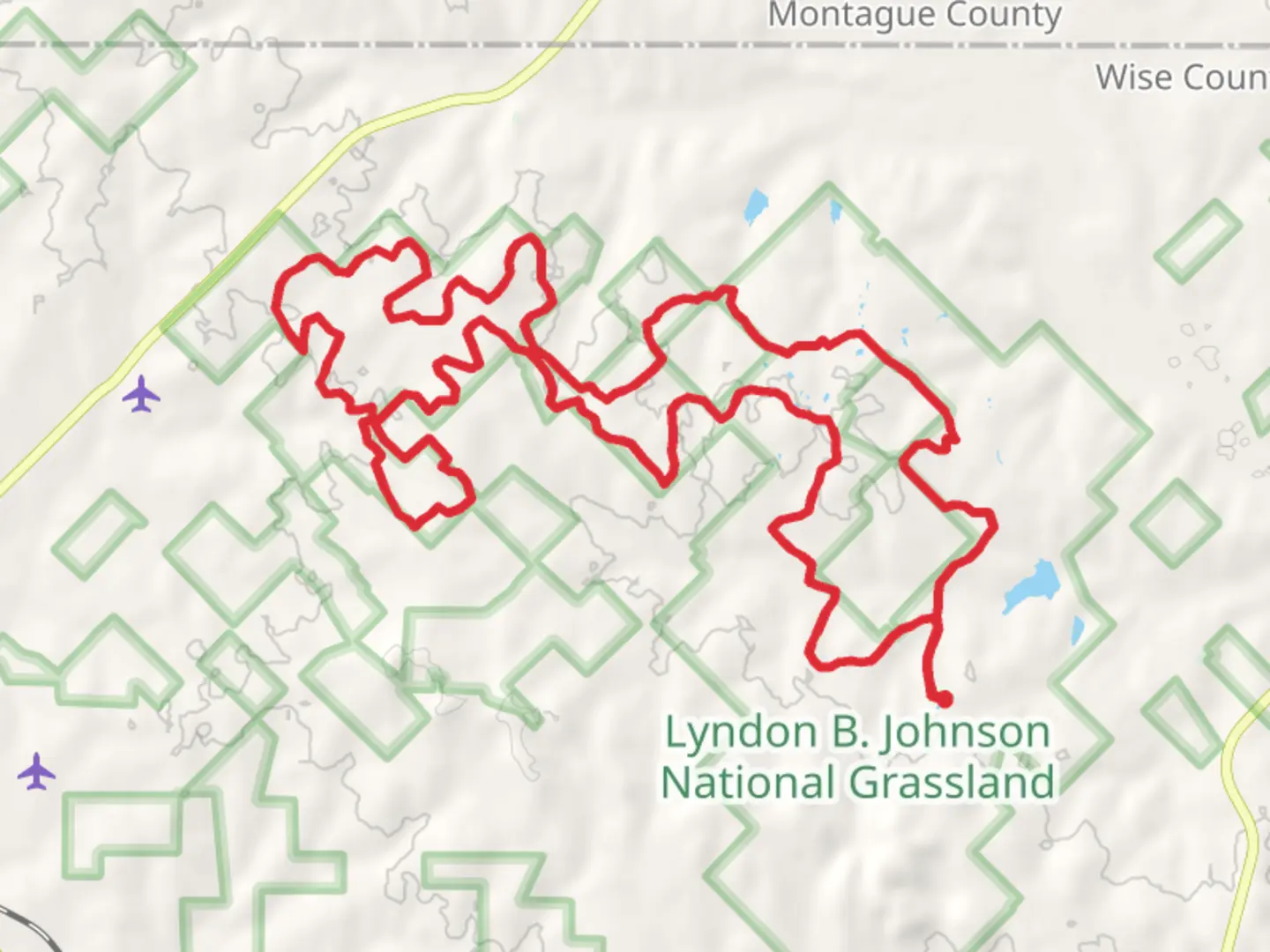 An image depicting the trail Orange Big Loop Trail and its surrounding area.