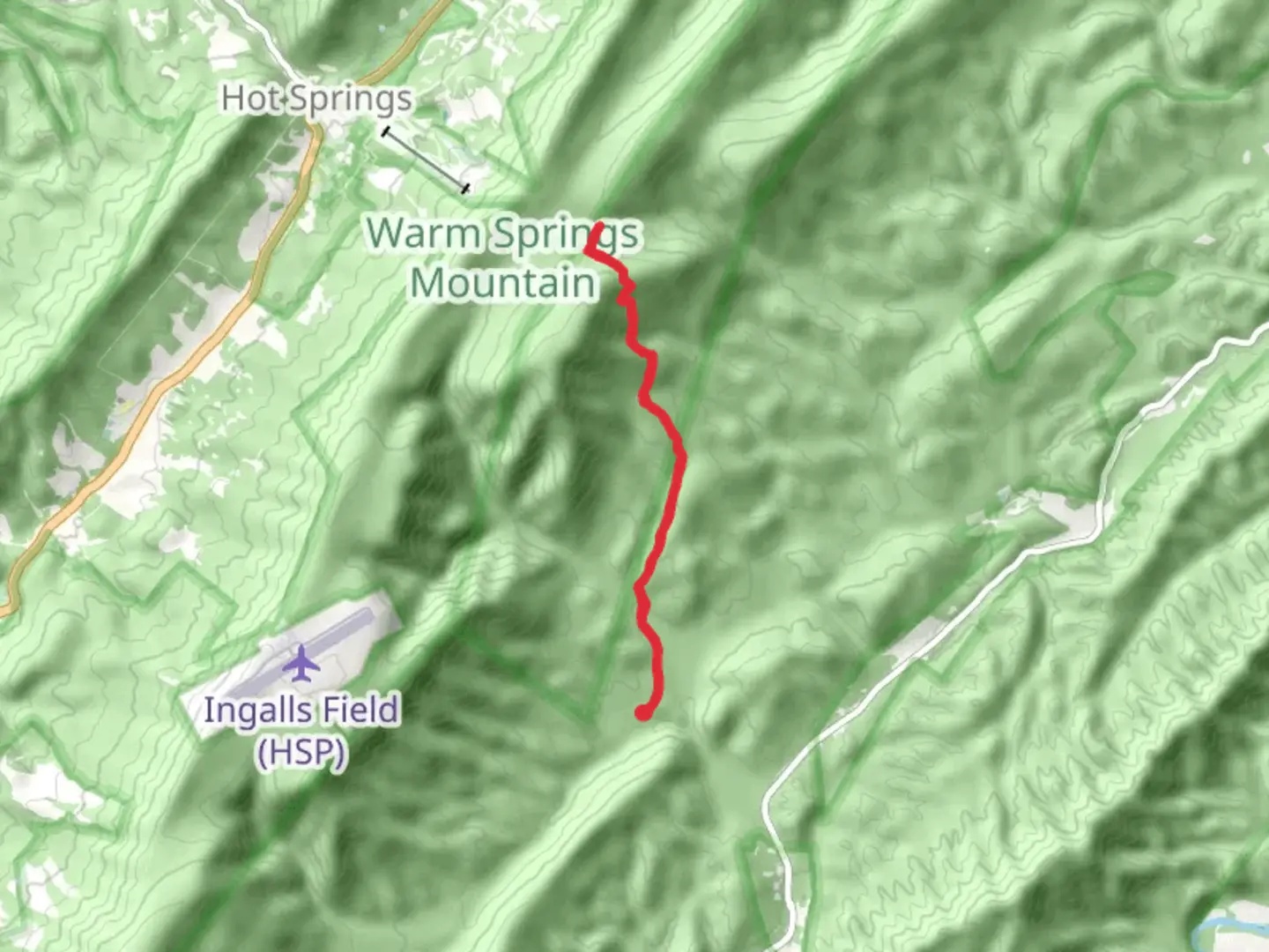 An image depicting the trail Brushy Ridge Trail and its surrounding area.
