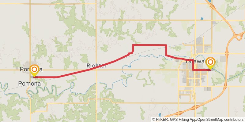 Flint Hills Nature Trail stage 2 Map