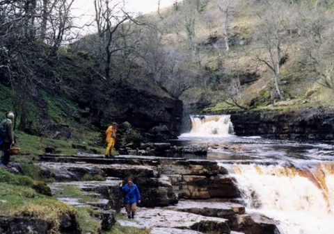 An image depicting the trail Blakethwaite Smelt Mill and Swinner Gill Lead Mine via Herriot Way and its surrounding area.