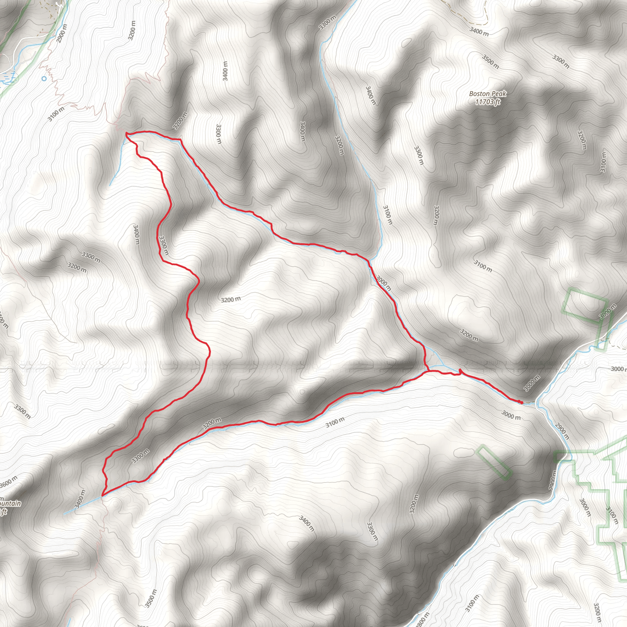 Rosebud Gulch and Deadman Gulch Loop Trail mobile static map