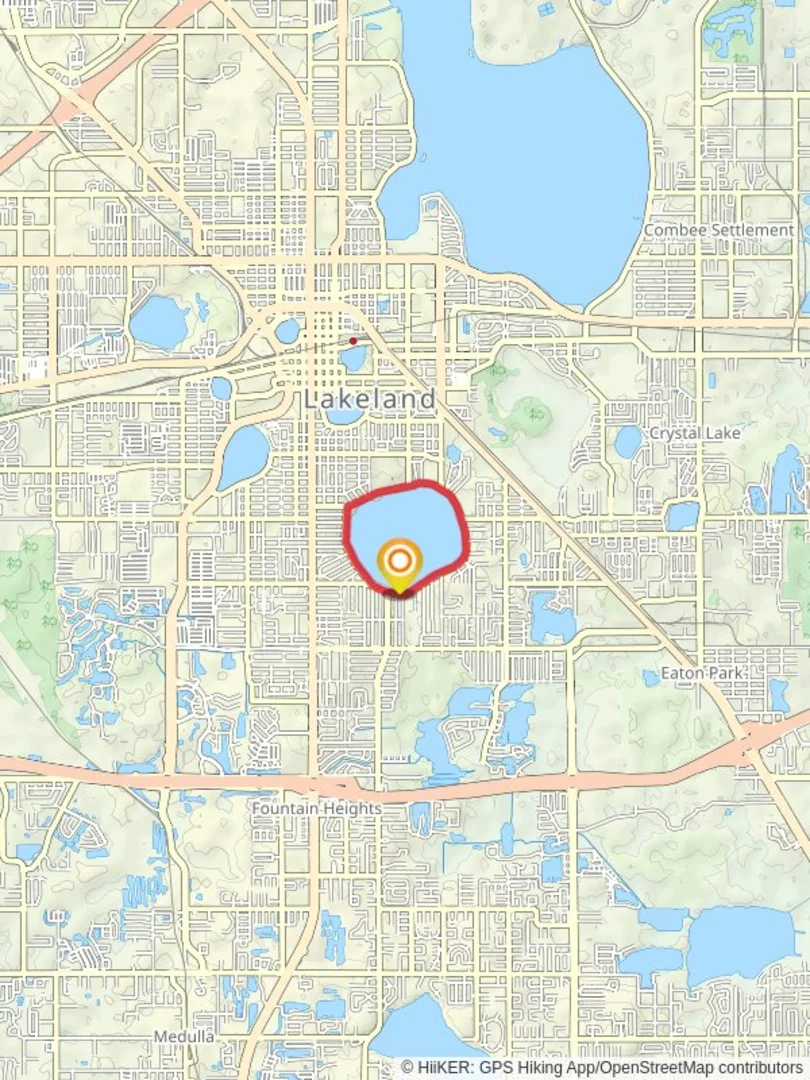 An image depicting the trail Lake Hollingsworth Park and Loop Trail and its surrounding area.