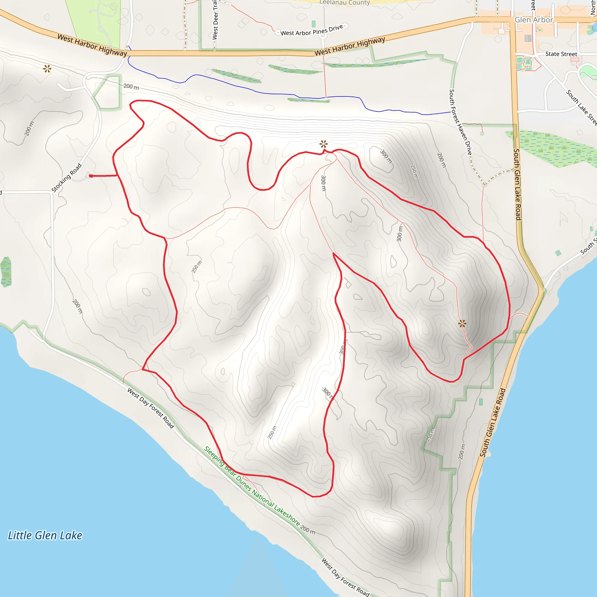 Alligator Hill Loop Trail mobile static map