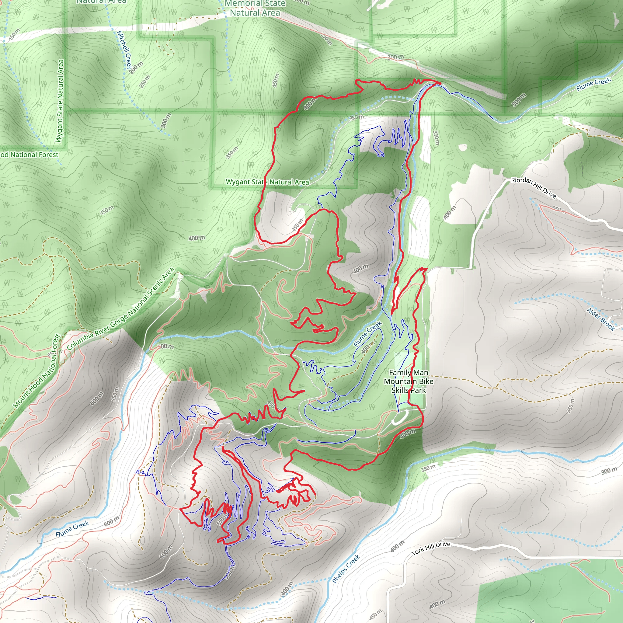 Seven Streams 100, Upper 8 Track and Lower Grand Prix Loop mobile static map