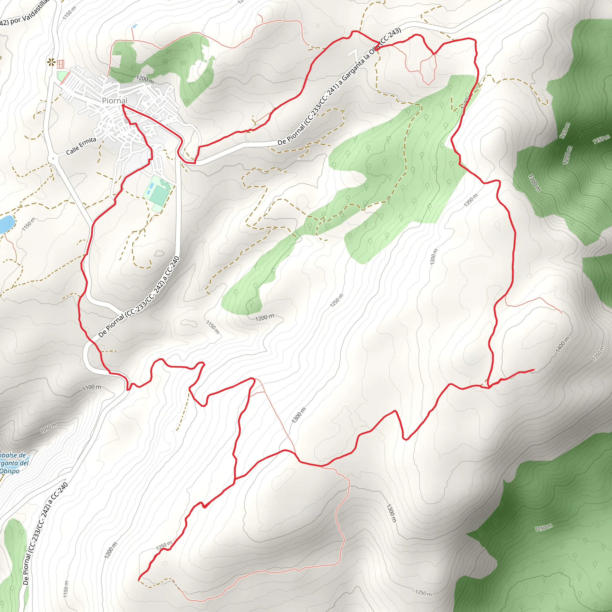 Route of the White Cairn PR CC 14 mobile static map