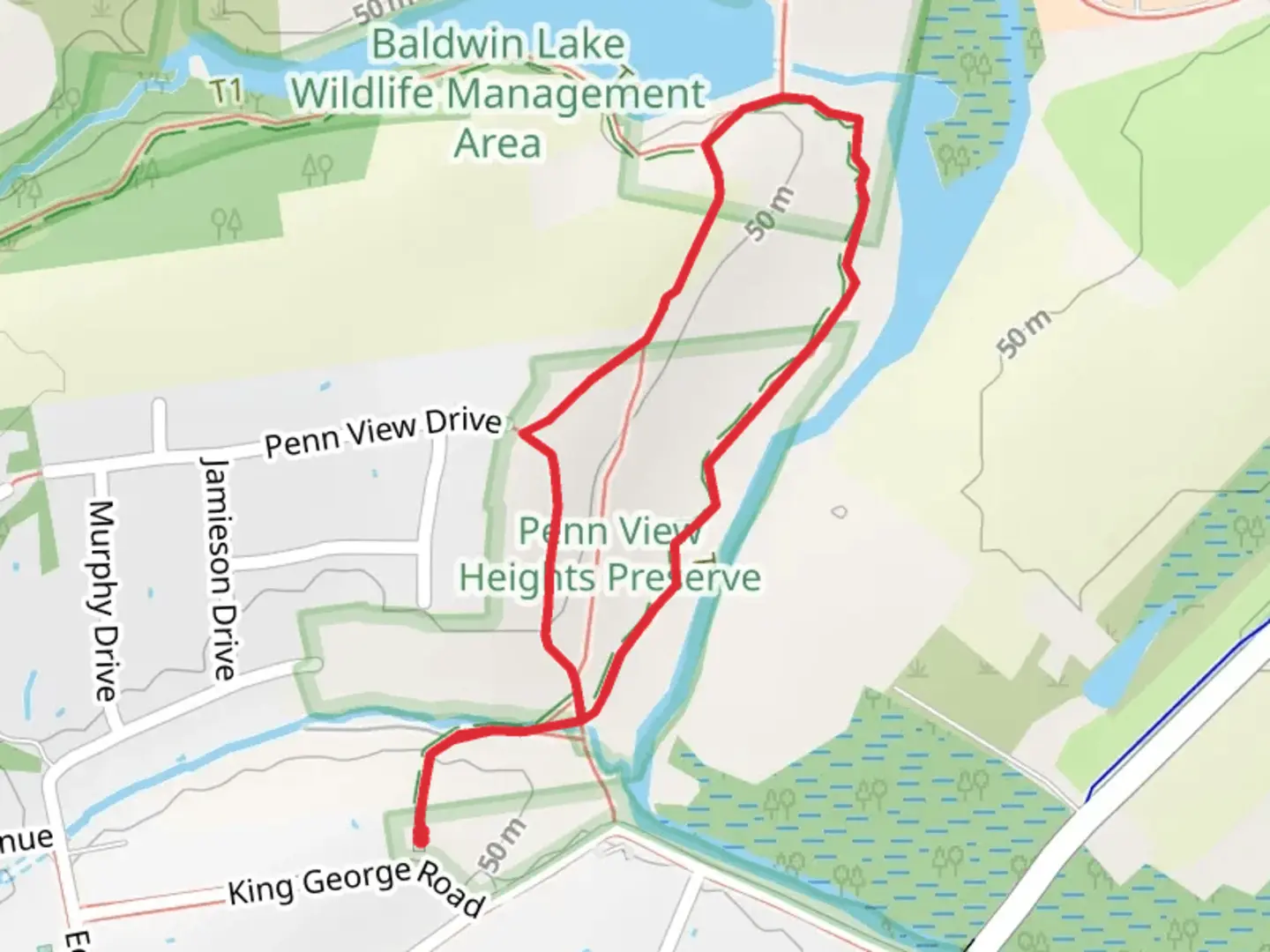 An image depicting the trail Pennington Loop Trail and its surrounding area.
