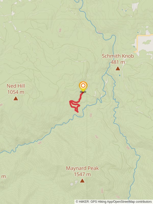 Cat Creek Loop Trail mobile static map