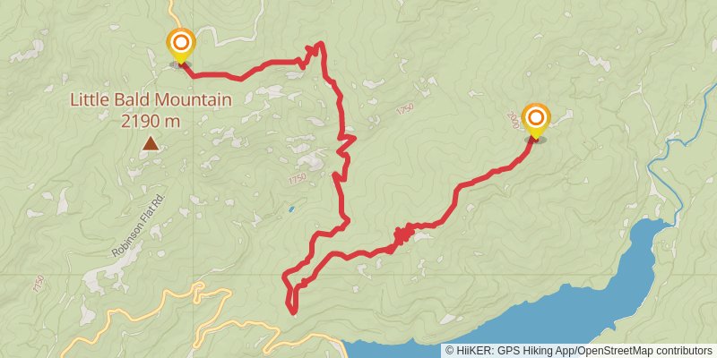 Western States Endurance Run Trail stage 3 Map