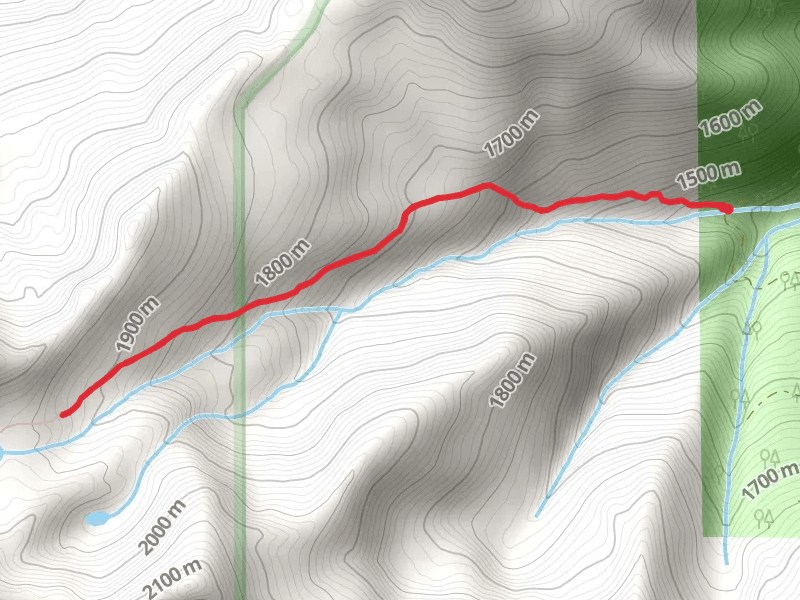 Mill Creek Ponds Trail mobile static map