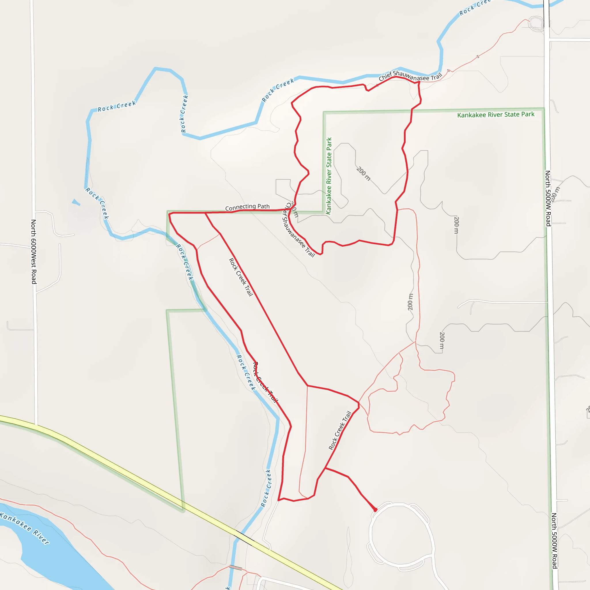 Chief Shauwanasee Trail Loop mobile static map