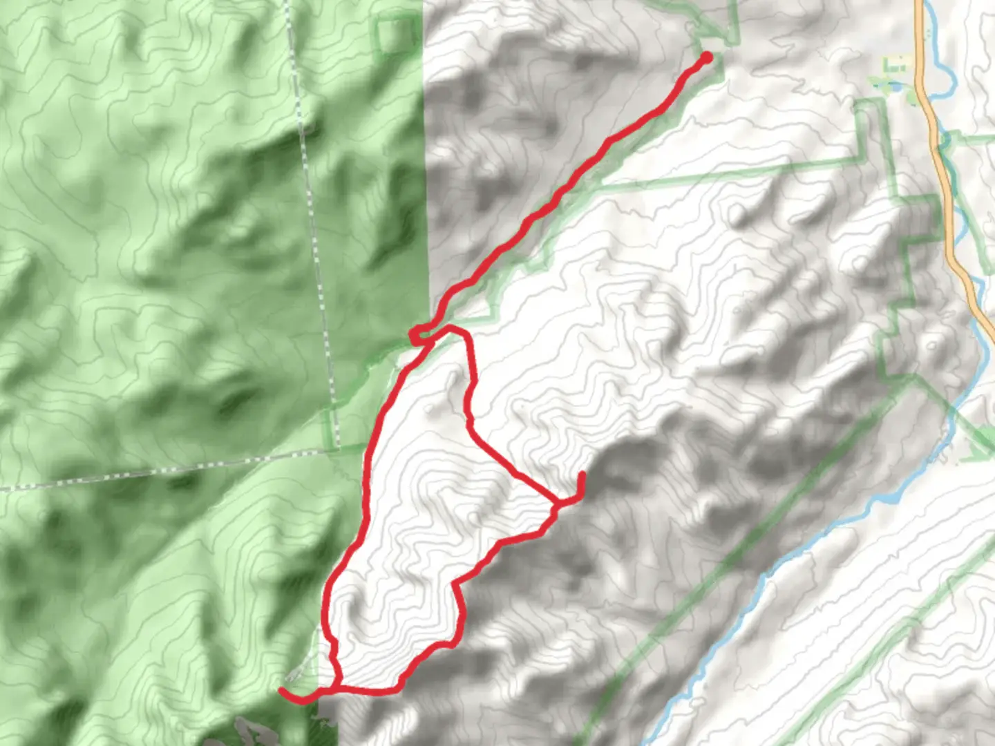 An image depicting the trail Lower Wolfjaw Mountain and Saddleback Mountain, Orebed Brook Trail Loop via Phelps Trail and its surrounding area.