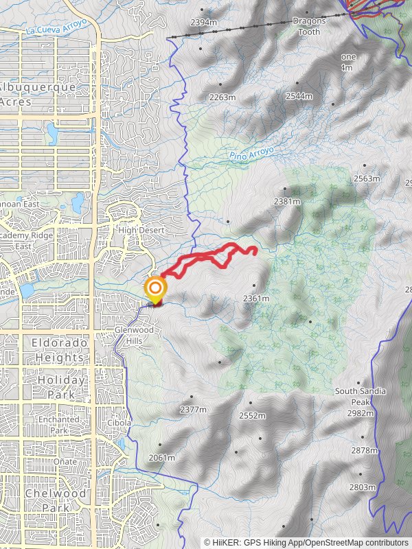 Foothill Trail and Michael Emery Loop mobile static map