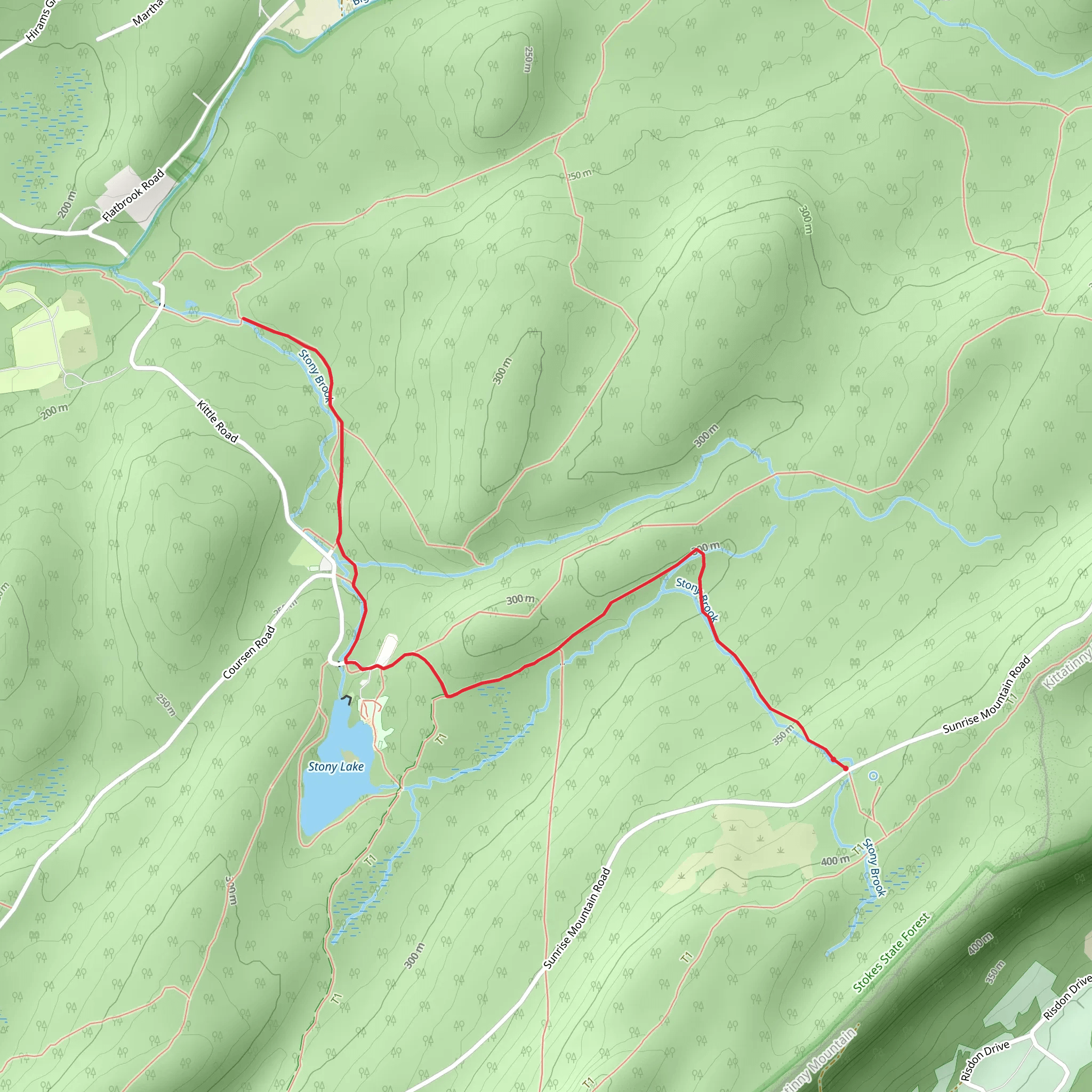 Stony Brook Trail mobile static map