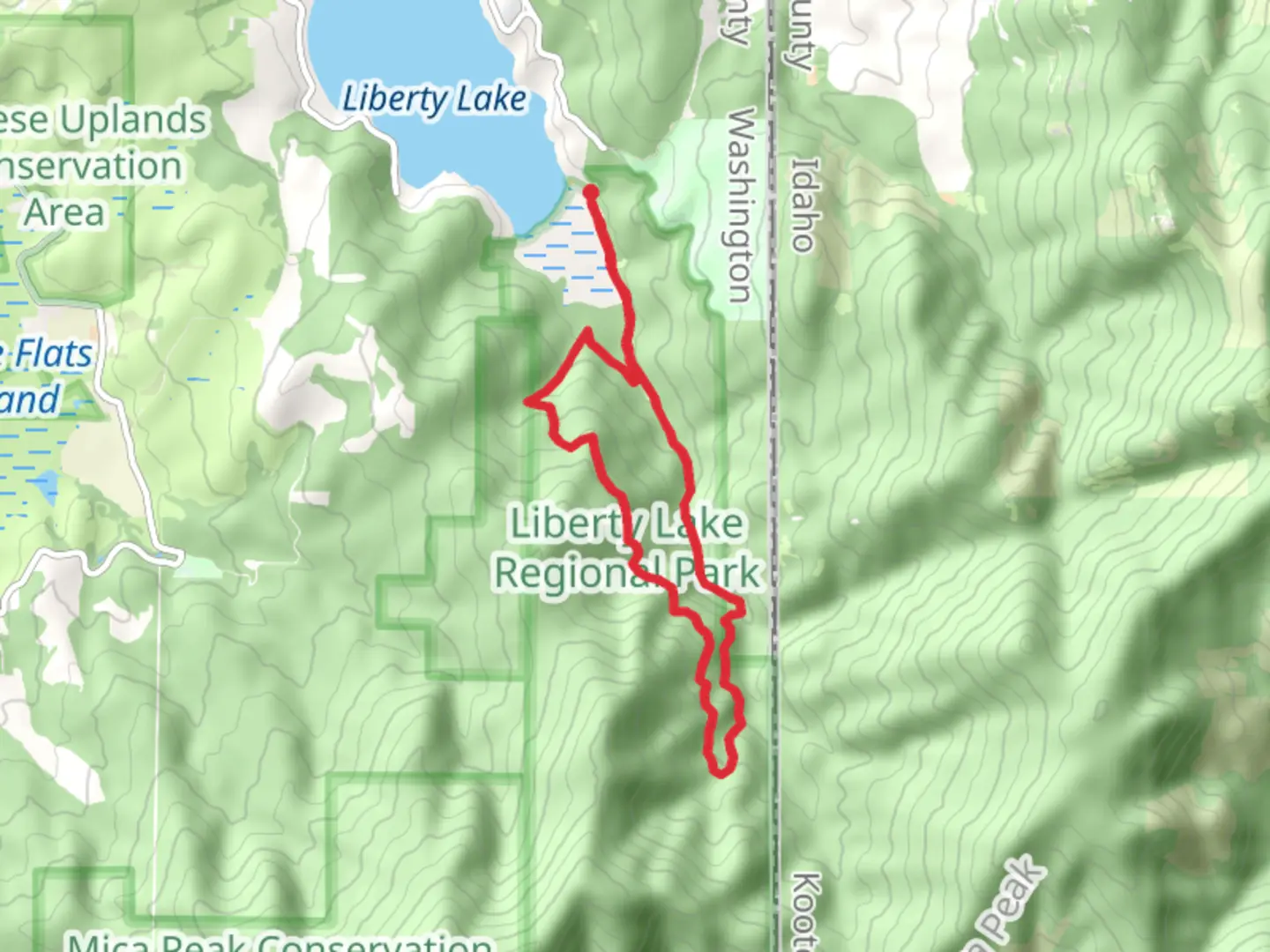 An image depicting the trail Edith Hansen and Liberty Creek Loop Trail and its surrounding area.