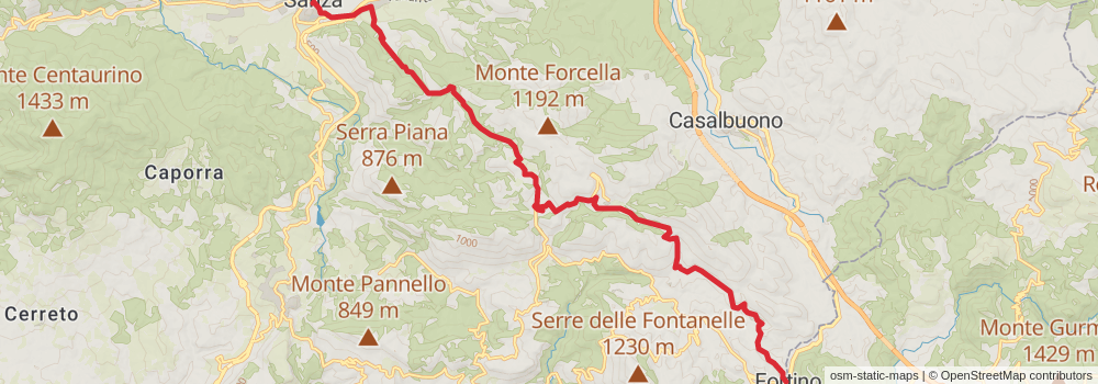 Sentiero Italia - Calabria Section stage 23 Map