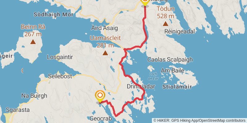 Hebridean Way stage 11 Map
