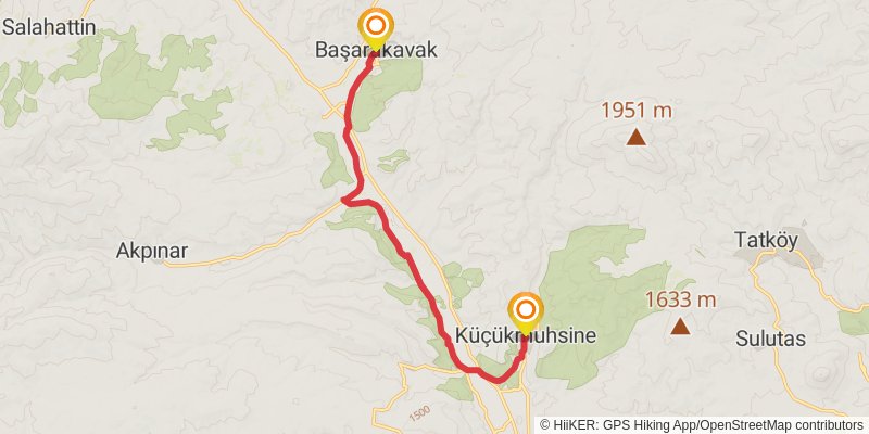 Sufi Trail stage 38 Map