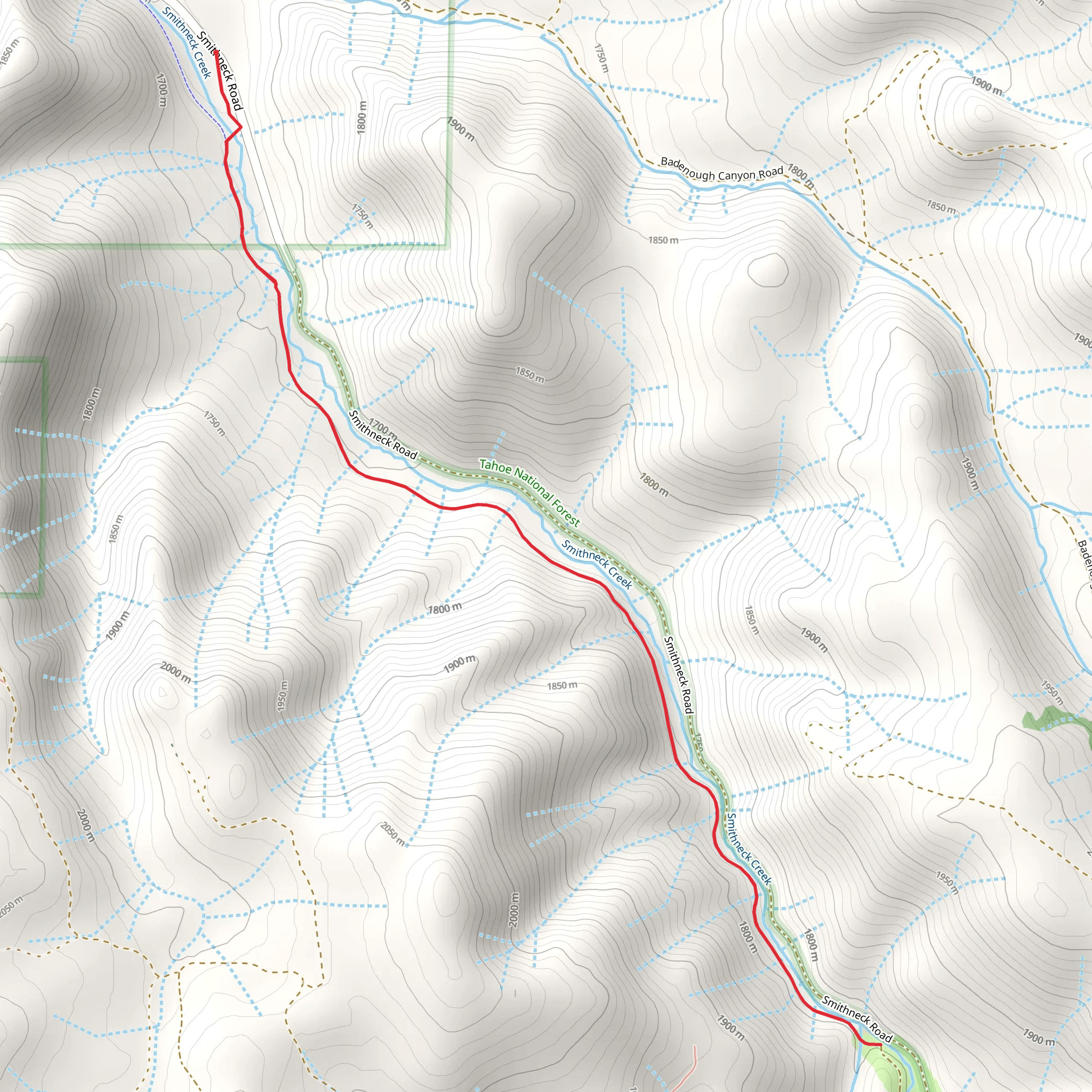Boca Loyalton Railroad Trail mobile static map