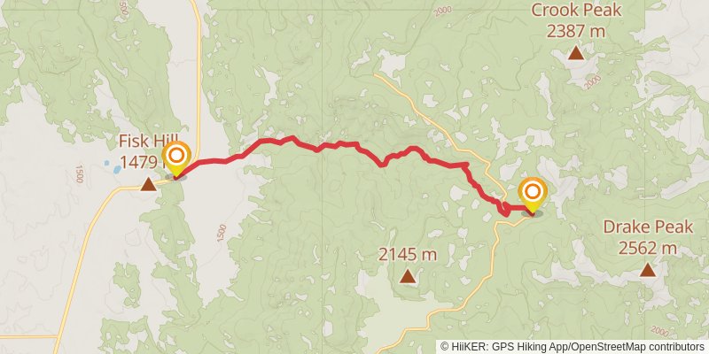 Ultra Pedestrian North Loop stage 118 Map