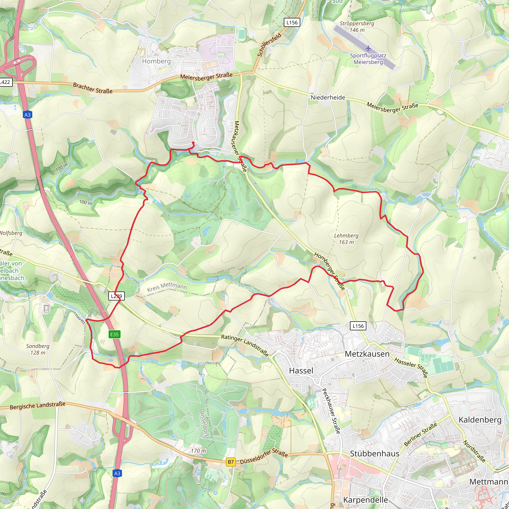 Rosendalweg and Ilbeckweg Loop mobile static map
