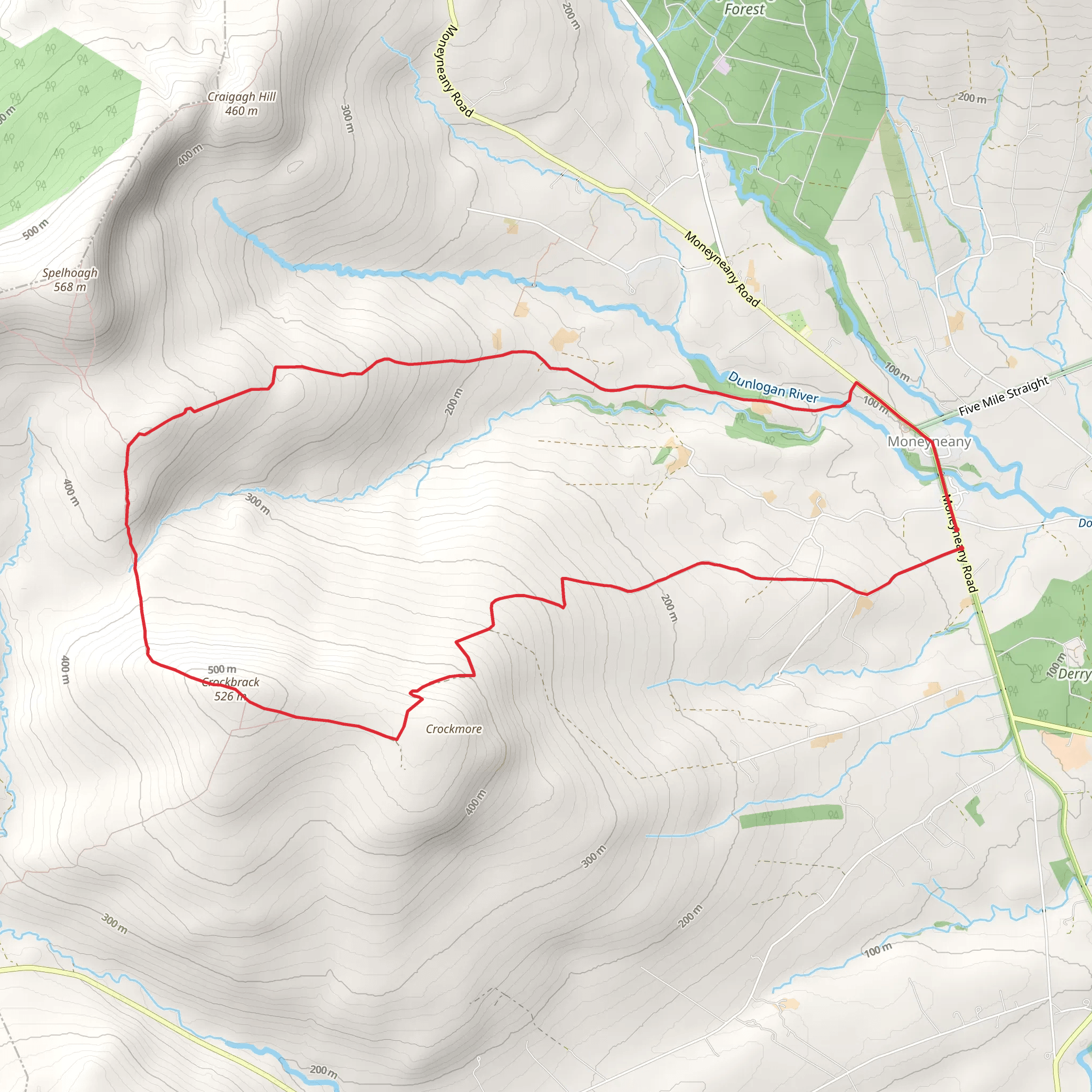 Crockbrack Way mobile static map