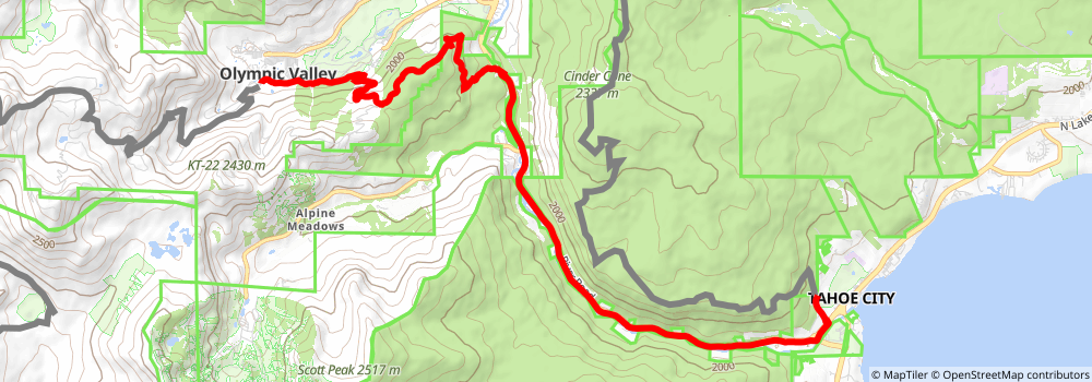 American Discovery Trail South Route stage 375 Map