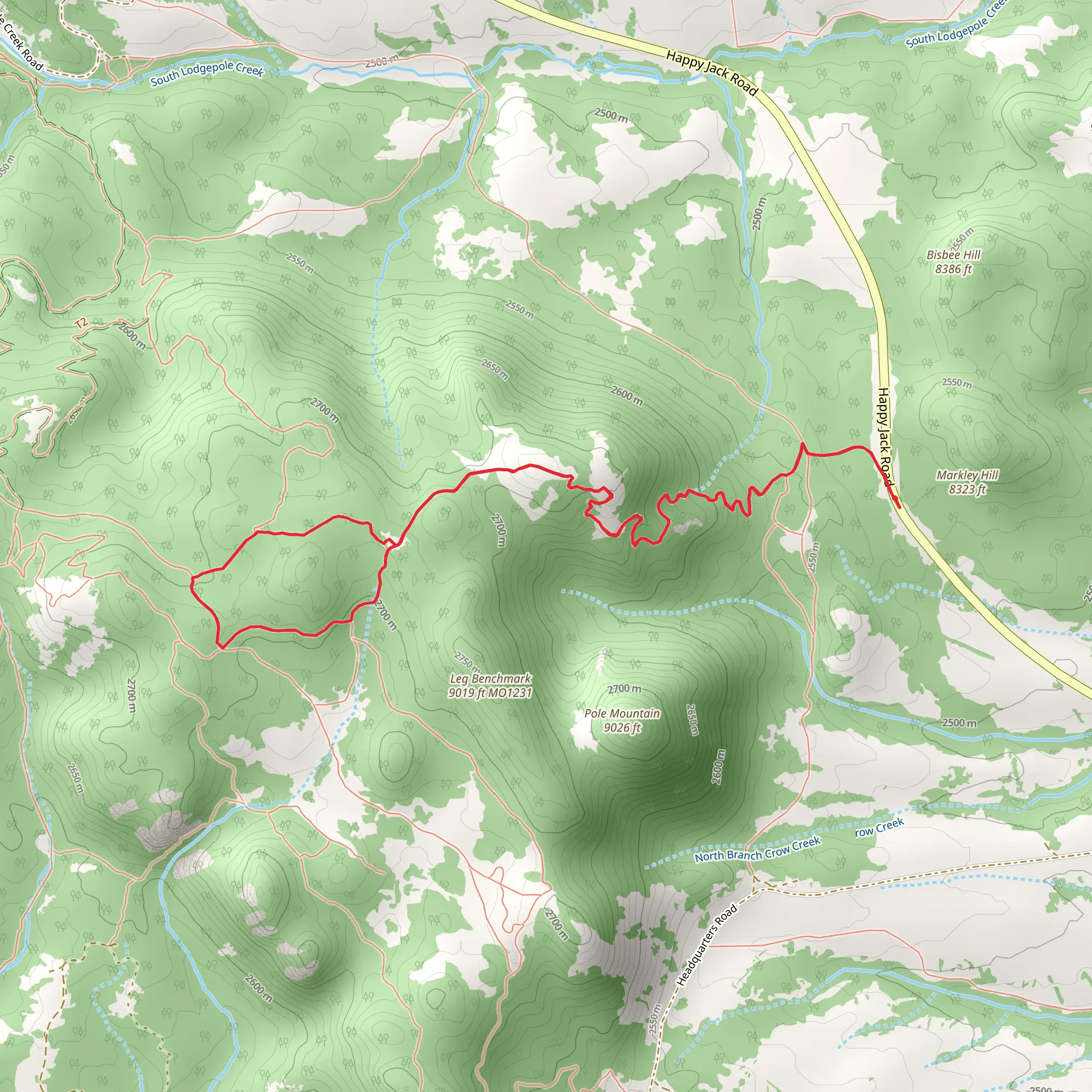 Death Crotch Trail mobile static map