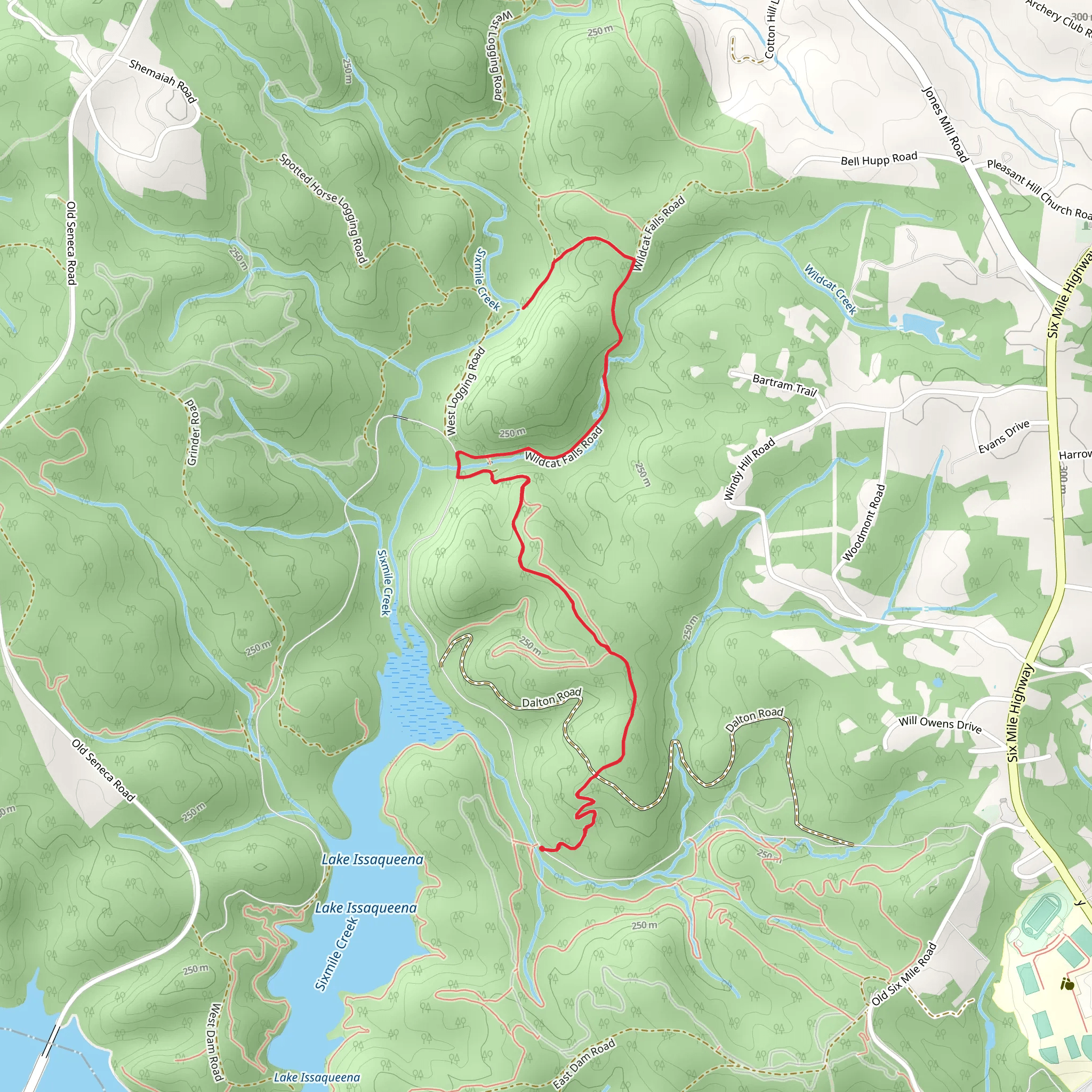 Bowman and Wildcat Alternate mobile static map