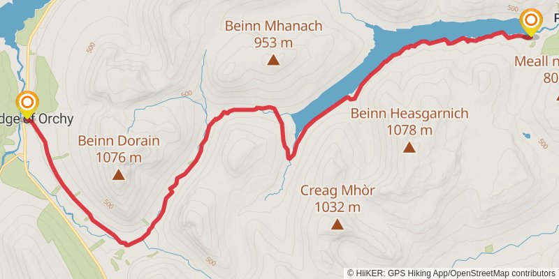 St Columba's Way stage 9 Map