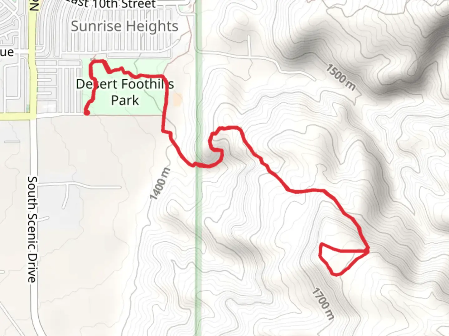 An image depicting the trail Goat Springs Trail and its surrounding area.