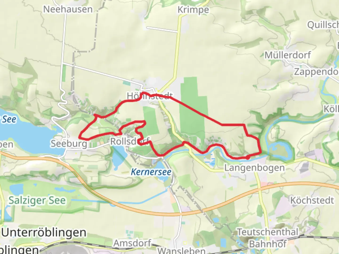 An image depicting the trail Rösetal via Wanderweg Hoehnstedt and its surrounding area.
