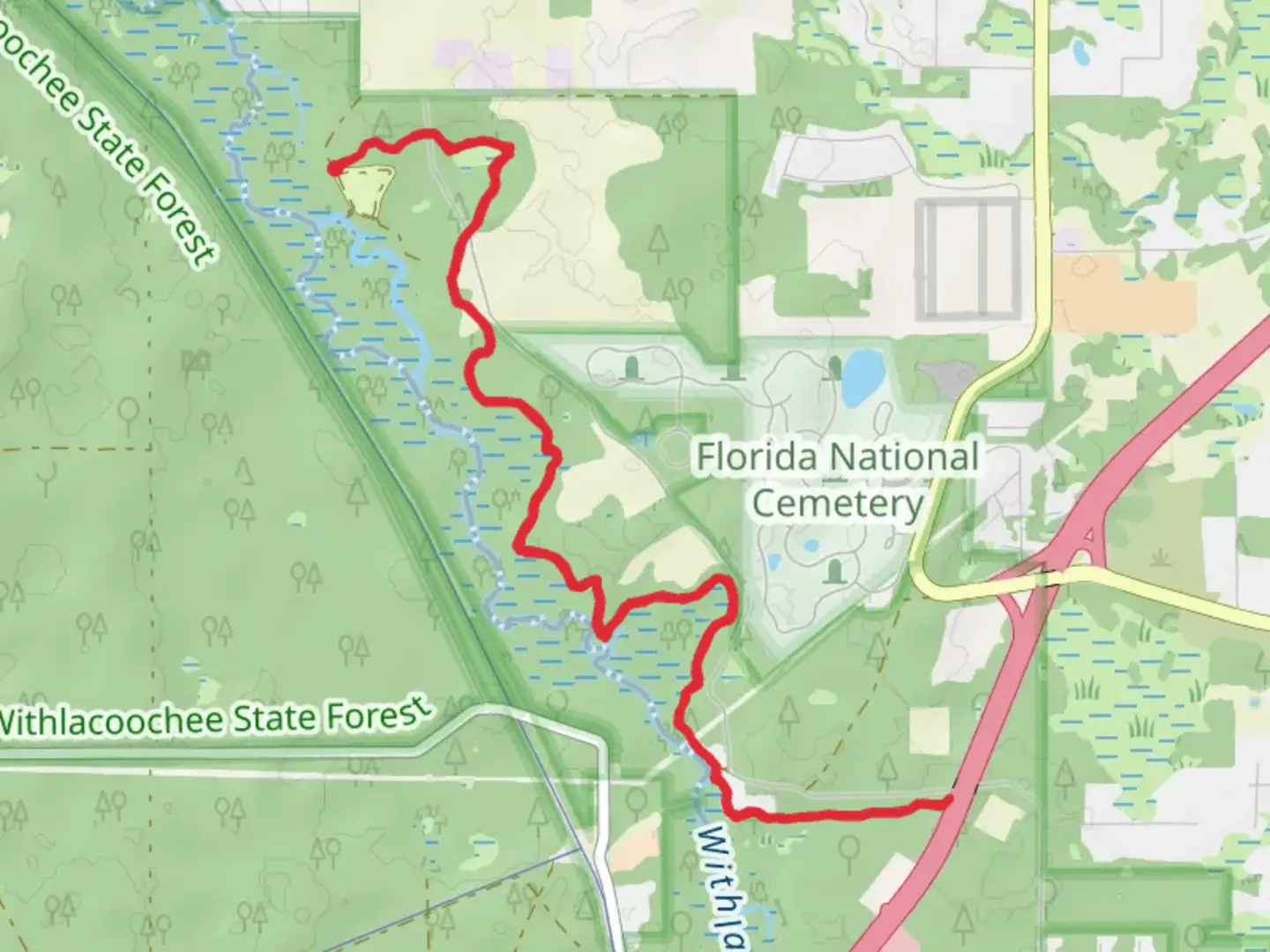 An image depicting the trail Croom Trail and its surrounding area.