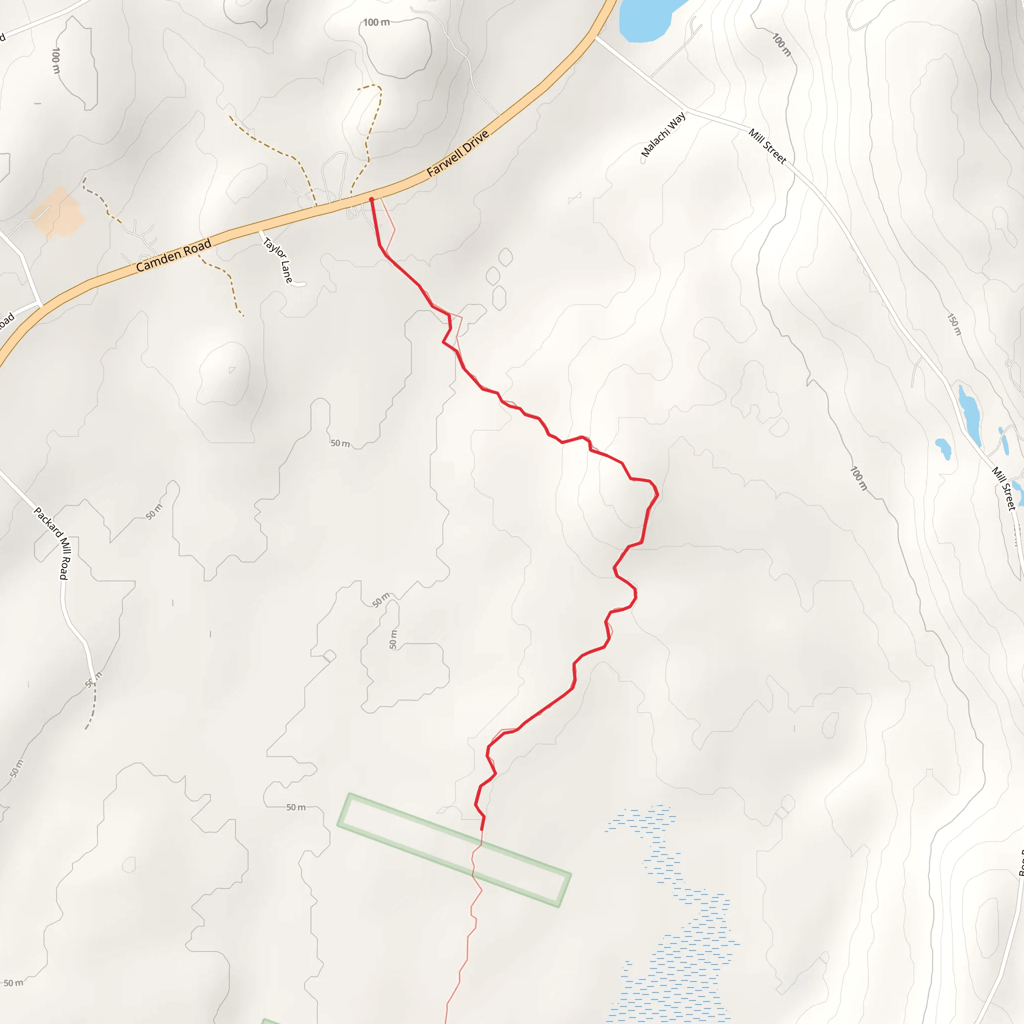 Farwell - East Branch Oyster River Trail mobile static map