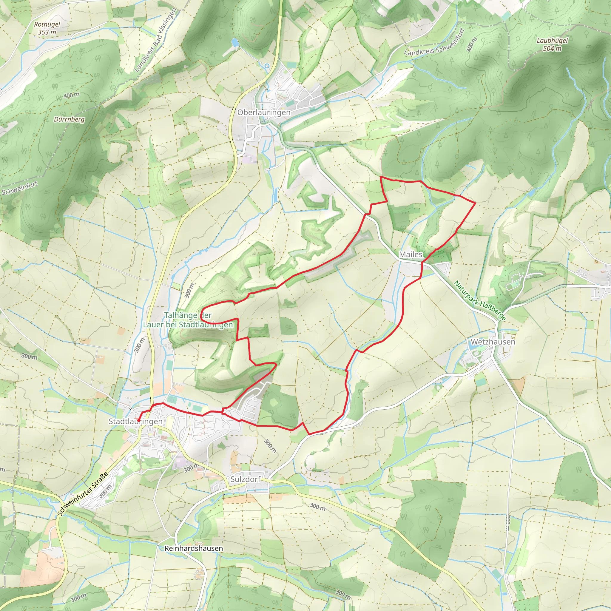 Naturschutzweg Stadtlauringen mobile static map