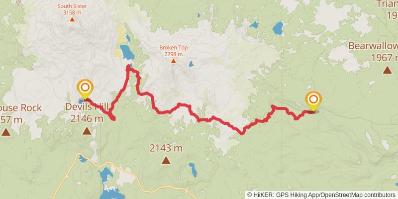 Ultra Pedestrian North Loop stage 140 Map