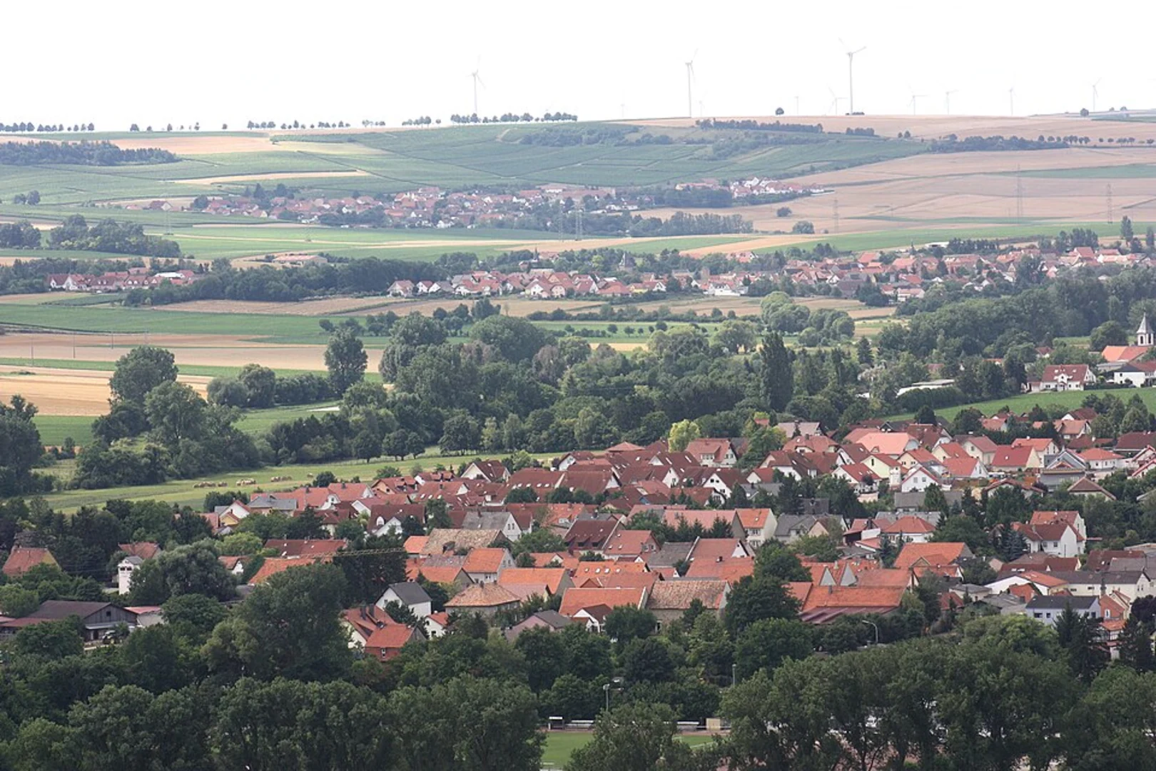 An image depicting the trail Gau-Heppenheim Loop and its surrounding area.