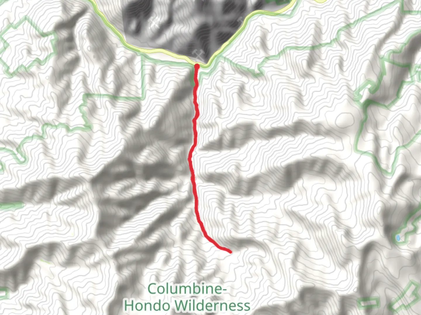 An image depicting the trail Columbine Creek Trail and its surrounding area.